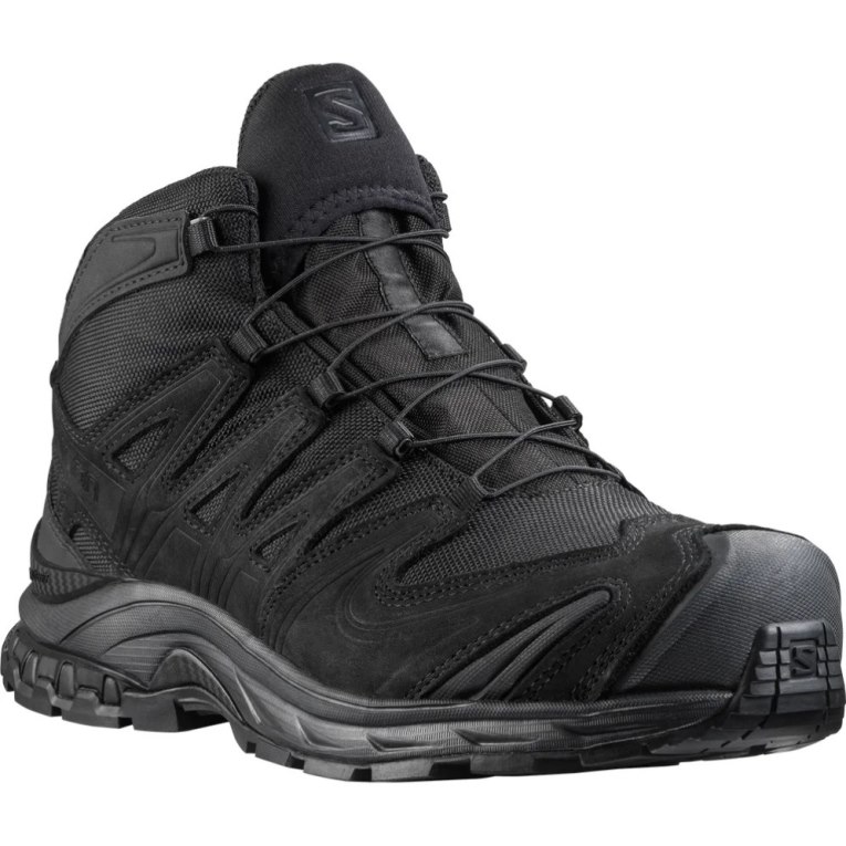 Black Salomon Xa Forces Mid GTX EN Women's Tactical Boots | IE ZG4092